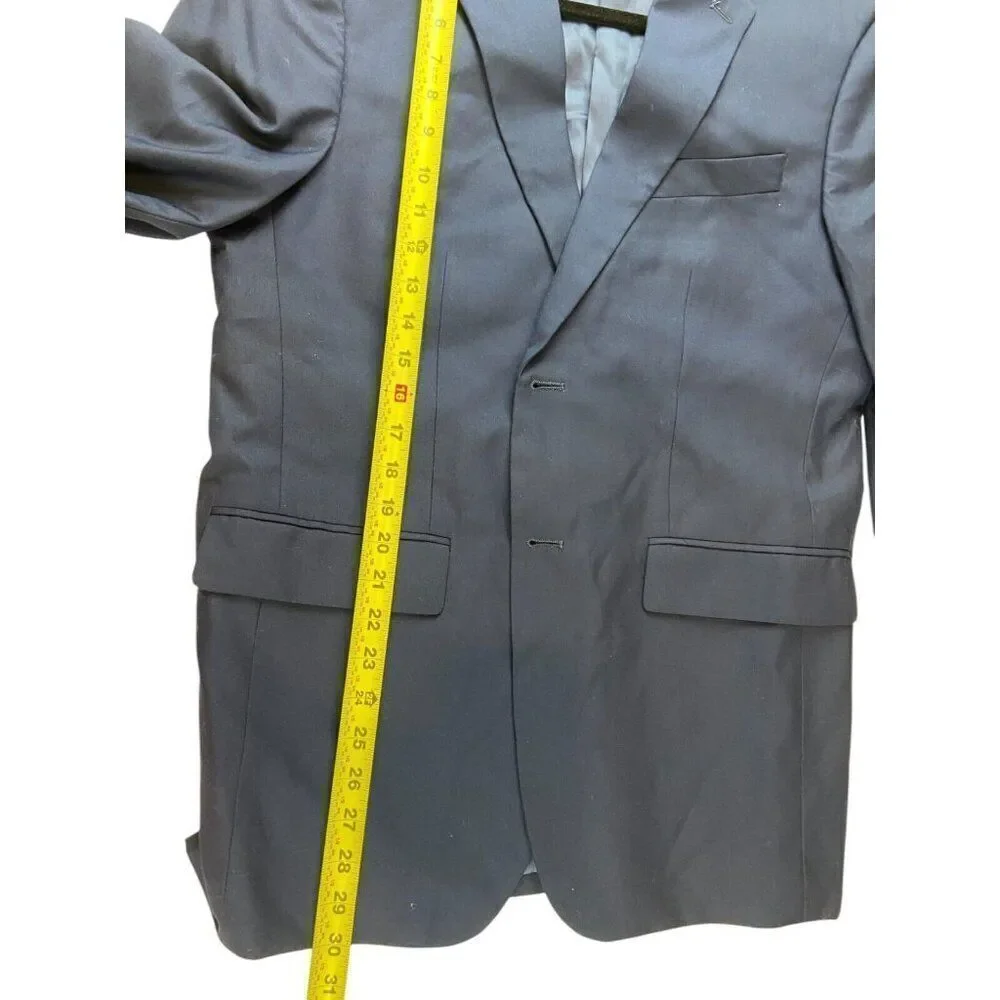 Zara Mens Suit Jacket EU 50 US 40 Blue Single Breasted Formal 8288/712 NWOT